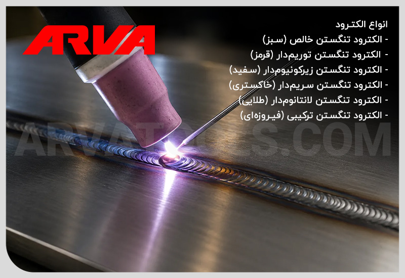 انواع الکترود تنگستن
