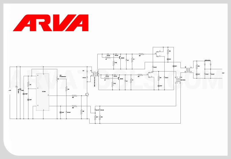 مدار اینورتر جوشکاری آروا