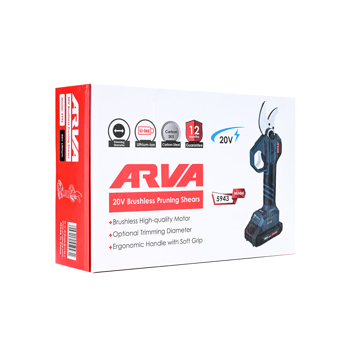 قیچی باغبانی شارژی براشلس 20 ولت مدل 5943