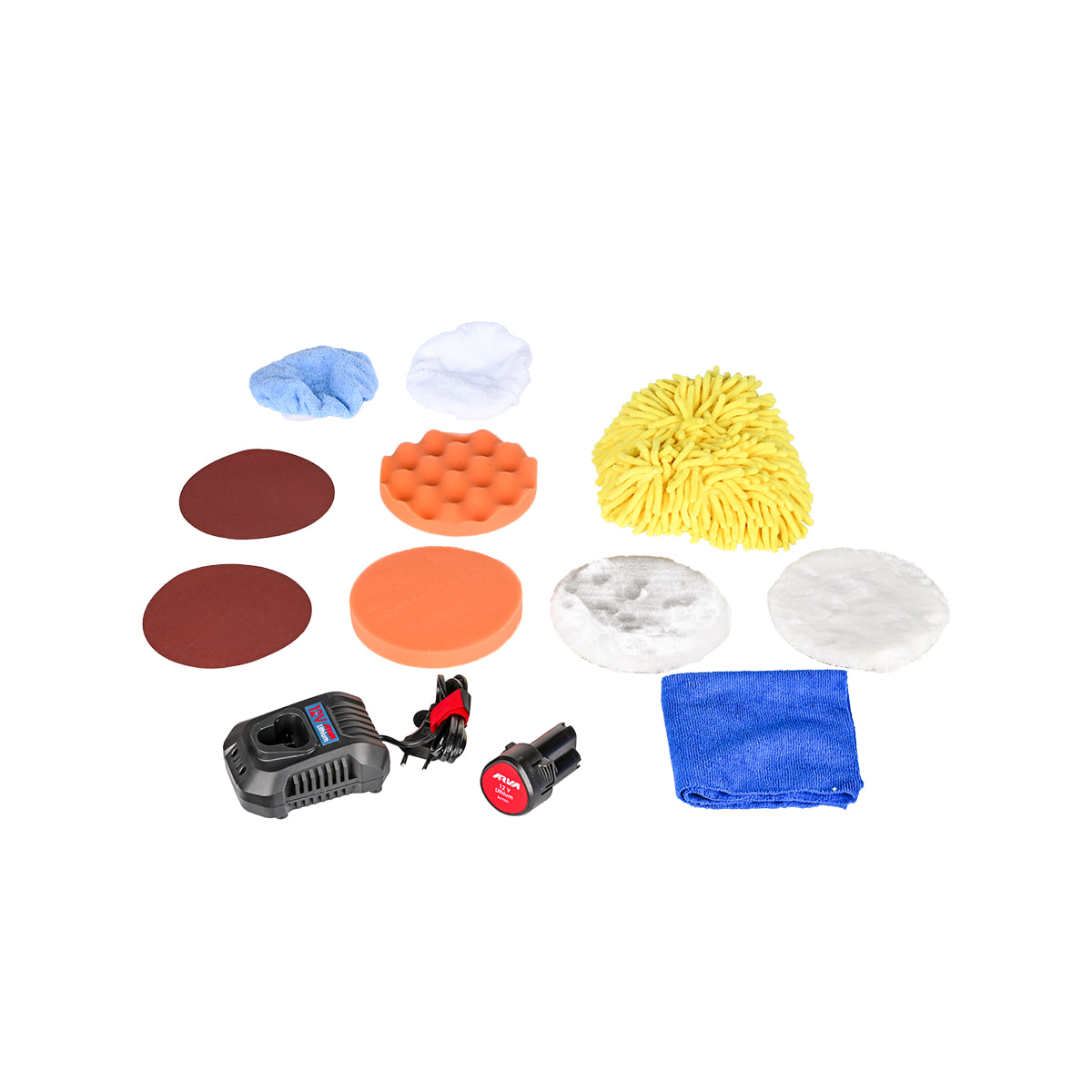 متعلقات پولیش شارژی دوال اکشن 12 ولت مدل 5887