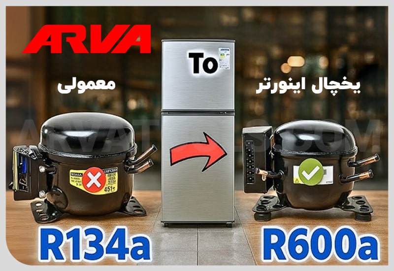 تفاوت کمپرسور اینورتر و معمولی یخچال