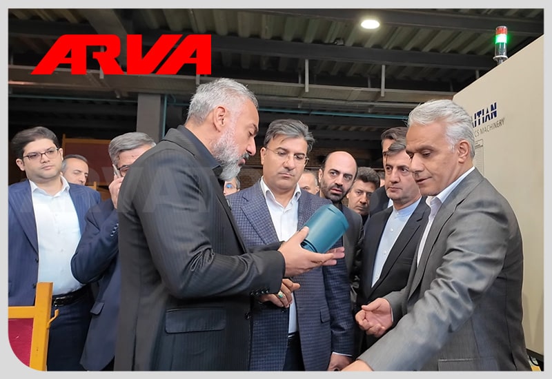 بازدید استاندار تهران و نمایندگان مجلس از کارخانه آروا