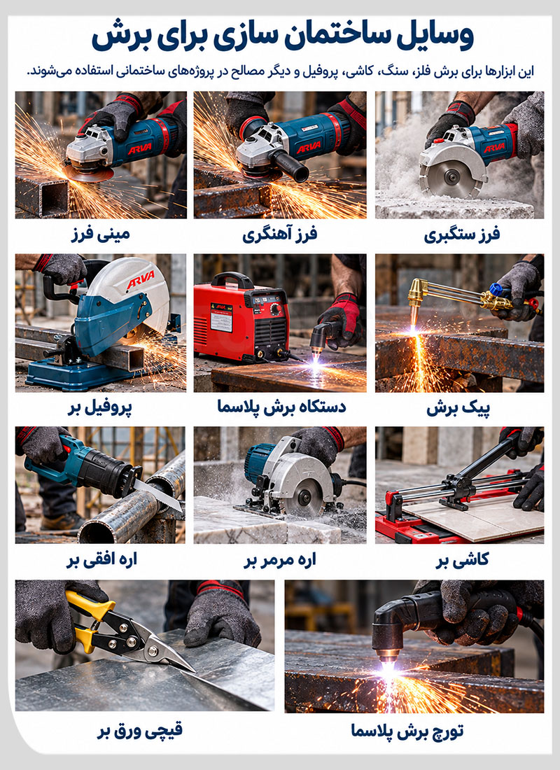 وسایل ساختمان سازی برای برش